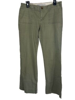 Old Navy Olive Green Women's Cropped Straight-Leg Pants